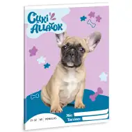 Ars Una: Roztomilé zvieratá - Francúzsky buldog linajkový zošit A/5