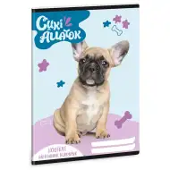 Ars Una: Roztomilé zvieratá - Zošit na poznámky s francúzskym buldočkom, 38-listový, formát A/5