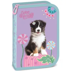 Ars Una: Roztomilé zvieratá Aussie skladacie polstrované púzdro na perá s motívom psa 13 x 19 x 4 cm
