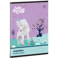 Ars Una: Roztomilé zvieratá zošit na úlohy s motívom jednorožca, 38 listov, formát A/5