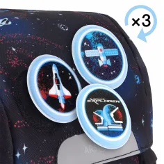 Ars Una: Space explorer easy-pack školská taška, batoh 27x38x18cm obrázok 6