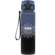 Ars Una: Stormy Night modro-čierna matná fľaša na vodu s farebným prechodom, bez BPA, 600 ml