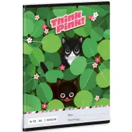 Ars Una: Think Pink mačací linajkový zošit pre 2. ročník A/5 16-32