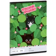 Ars Una: Think pink mačací hladký zošit A/5 20-32