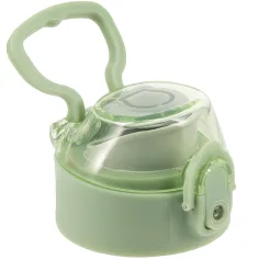 Ars Una: Viečko na fľašu Botanic Leaf v pastelovo zelenej farbe pre kovovú fľašu s objemom 700 ml.