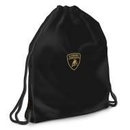 Ars Una: gymnastický vak pre tínedžera s logom Lamborghini, športový vak 37,5 x 46 cm