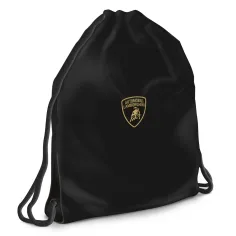 Ars Una: gymnastický vak pre tínedžera s logom Lamborghini, športový vak 37,5 x 46 cm