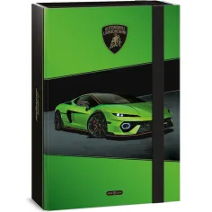 Ars Una: zelený box na zošity s motívom Lamborghini, formát A4