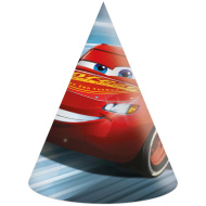 Autá – party klobúky, sada 6 ks