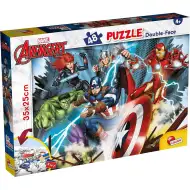 Avengeri 2 v 1, 48-dielne puzzle a omaľovánka 35x25 cm - Lisciani