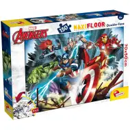 Avengers 2 v 1 150-dielne maxi puzzle a omaľovánka 70x50 cm - Lisciani