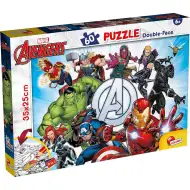 Avengers 2 v 1 60-dielne puzzle a omaľovánka 35x25 cm - Lisciani