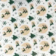 Baliaci papier s motívom Mikuláša a soba 200x70 cm