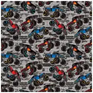 Baliaci papier s motívom Monster Truck, 100x70 cm