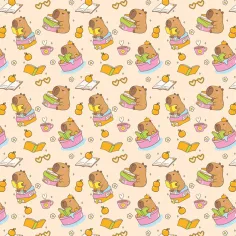 Baliaci papier s motívom kapibary 100 x 70 cm