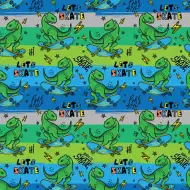 Baliaci papier s motívom skateboardujúceho T-Rexa 100x70 cm