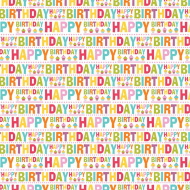 Baliaci papier s nápisom "Happy Birthday" 100 × 70 cm
