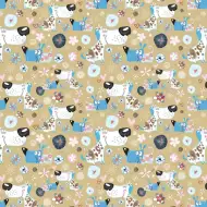 Baliaci papier s pastelovými psíkmi 100x70 cm