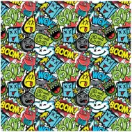 Baliaci papier so vzorom Green BOOM, 100x70 cm