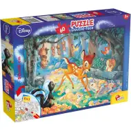 Bambi 2 v 1, 60-dielne puzzle a omaľovánka 50x35 cm – Lisciani