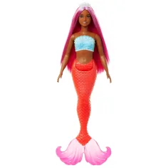 Barbie Dreamtopia: Bábika s ružovými vlasmi a korálovou plutvou - Mattel obrázok 2