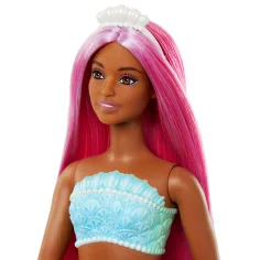 Barbie Dreamtopia: Bábika s ružovými vlasmi a korálovou plutvou - Mattel obrázok 3