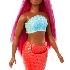 Barbie Dreamtopia: Bábika s ružovými vlasmi a korálovou plutvou - Mattel obrázok 4