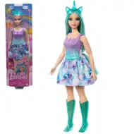 Barbie Dreamtopia: Jednorožec bábika v modro-fialových šatách - Mattel