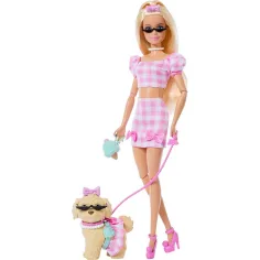 Barbie: Herný set Módne duo s miláčikom v ružovej farbe - Mattel obrázok 2