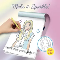 Barbie Make it sparkle! Trblietavý kresliaci zošit - Lisciani obrázok 2