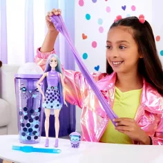 Barbie: Slime Reveal Bublinková párty Fialová bábika - Mattel obrázok 2
