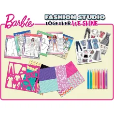 Barbie Together We Shine omaľovánka a súprava na obliekanie - Lisciani obrázok 2
