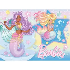 Barbie morská panna kamarátky 24-dielne Eco mini puzzle 35x25 cm - Lisciani obrázok 2