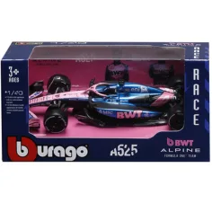 Bburago: Alpine A525 Gasly F1 (2025) kovový model pretekárskeho auta 1/43 (Pierre Gasly #10)