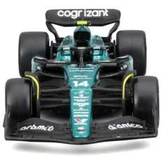 Bburago: Aston Martin AMR23 F1 pretekárske auto kovový model 1/43 (Fernando Alonso #14) obrázok 3
