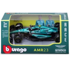 Bburago: Aston Martin AMR23 F1 pretekárske auto kovový model 1/43 (Fernando Alonso #14) obrázok 4