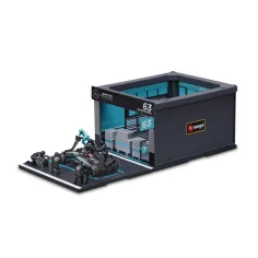 Bburago: F1 pretekárske auto 1/43 - MB AMG W15 E Performance boxová ulička obrázok 3
