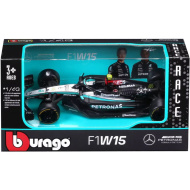 Bburago: Mercedes‑AMG F1 W15 Performance F1 pretekárske auto, kovový model auta v mierke 1:43 (Lewis Hamilton #44)