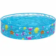 Bestway: Fill N Fun Sparkling Sea morské zvieratká pevnostenný bazénik, Ø 122 x 25 cm
