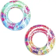 Bestway: Plávací kruh s abstraktným tropickým vzorom v dvoch verziách, 91 cm