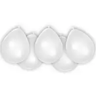 Biela latexová balónová sada, 8 ks