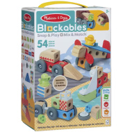 Blockables: Drevená stavebnica – Vozidlá - Melissa &amp; Doug