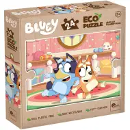 Bluey 2 v 1 24-dielne Eco mini puzzle a omaľovánka 35x25 cm - Lisciani