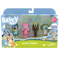 Bluey: Bluey a jeho priatelia 4 ks sada figúrok
