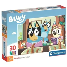 Bluey Super Color 30-dielová skladačka - Clementoni