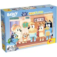 Bluey a priatelia 2 v 1 24-dielne maxi podlahové puzzle a omaľovánka 35x25 cm - Lisciani