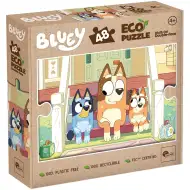 Bluey psíky na schodoch 2 v 1 48-dielne Eco mini puzzle a omaľovánka 35x25 cm – Lisciani