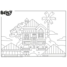 Bluey rozprávka na dobrú noc 2 v 1, 24-dielne puzzle a omaľovánka 35x25 cm – Lisciani obrázok 3