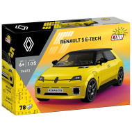 COBI: Renault 5 E-Tech žlté auto stavebnica (24673)