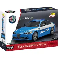 COBI: Stavebnica policajného auta Alfa Romeo Giulia Quadrifoglio (24606)